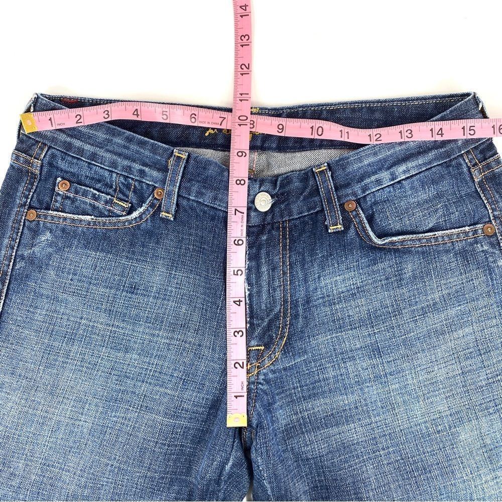 7 For All Mankind pink stitching A pocket bootcut flare jeans EUC U13006… - Picture 6 of 10